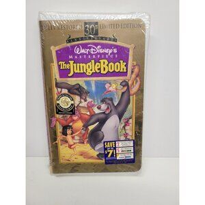 NEW Jungle Book VHS Tape Disney 30th Anniversary Masterpiece Ed Sealed